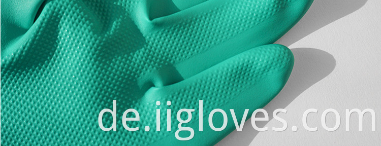 Long flock Lined Nitrile industrial Glove